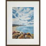 Картина авторская акварельная в паспарту 30х40 см на стену для интерьера "Небеса"