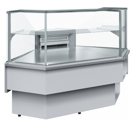Холодильная витрина Carboma BAVARIA 2 GC110 VM-5 0011-9006 динамика (внешний угол 90)
