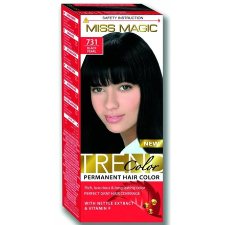 Краска для волос Miss Magic №731 Черный жемчуг 90 гр