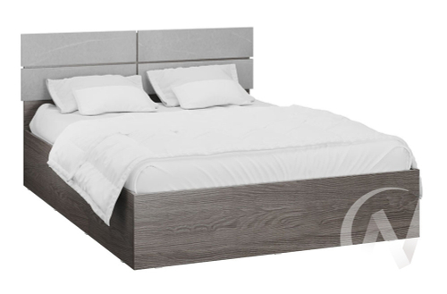 Корпус кровати 1;6м Спальня Теана МДФ (ясень анкор темный/ мрамор лайт)