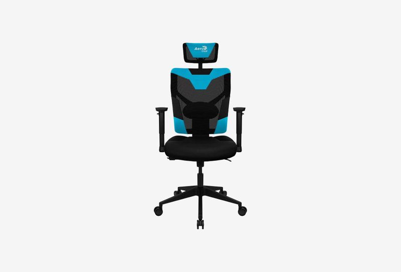 Кресло AeroCool экокожа, сетка синий 73x34x66GUARDIAN Ice Blue