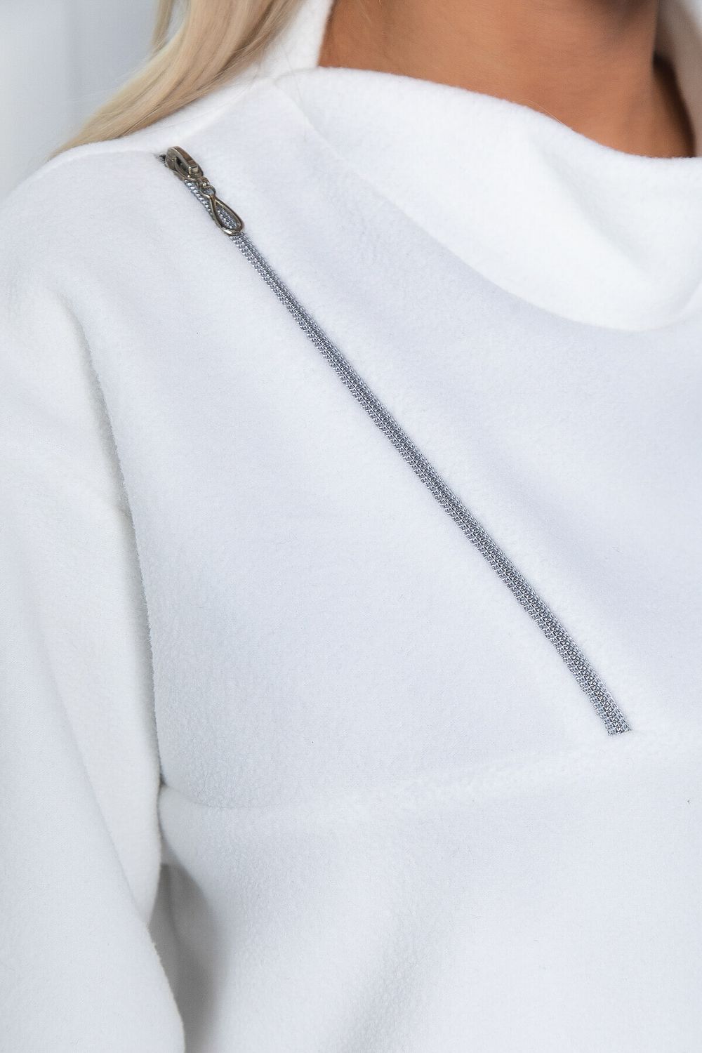 Свитшот Лори (белый) флисовый Б12555-7 LT Collection