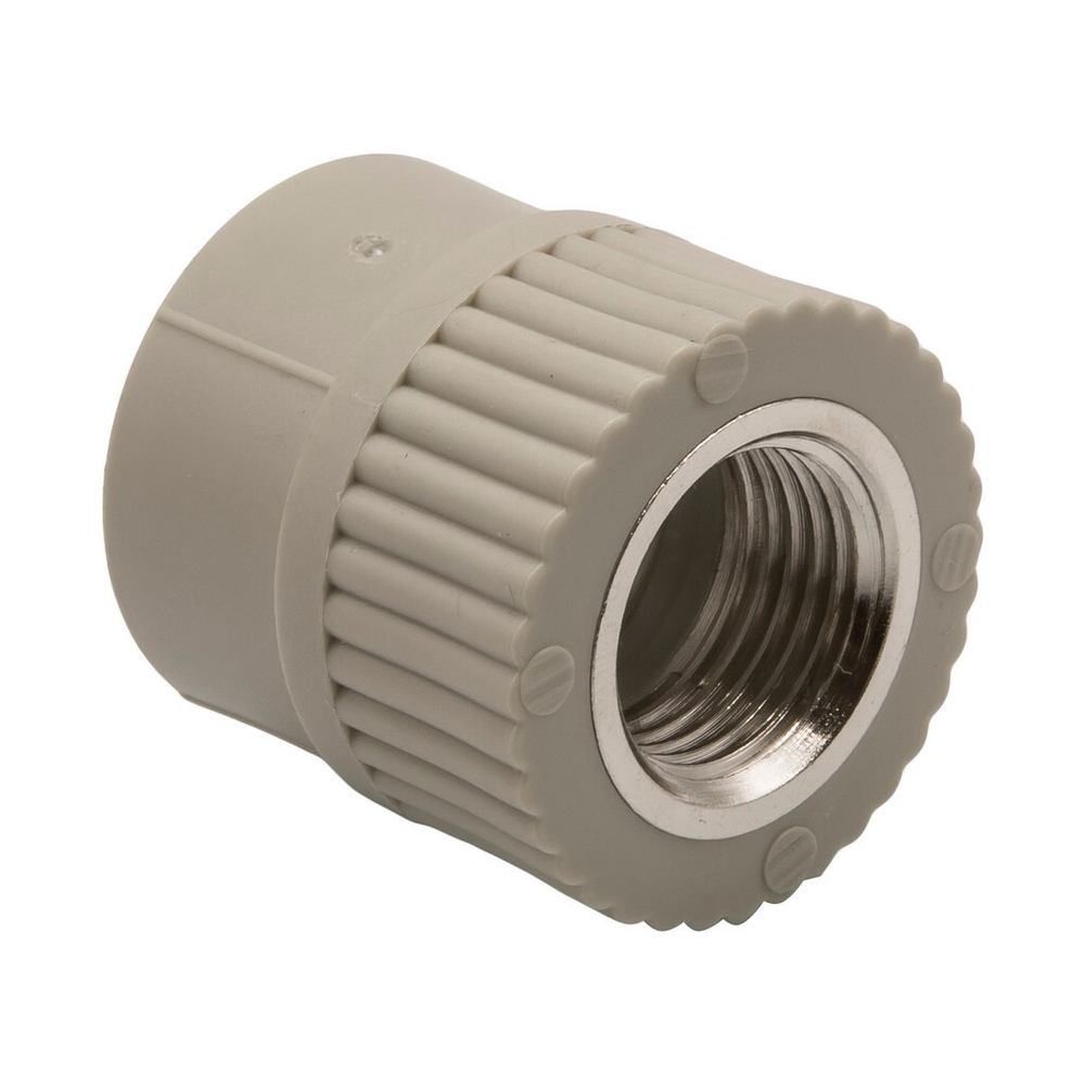 Муфта комб. вн 25х1/2'' EVER® plast  СЕРЫЙ (Россия)