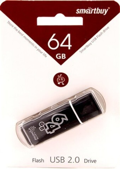 64GB USB Smartbuy Glossy series Black