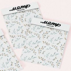 Ткань флис легкая флористика