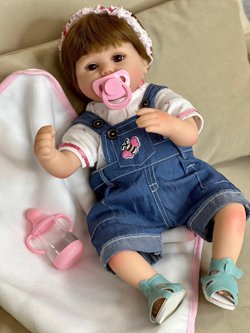 Кукла Реборн мягконабивная 42см в пакете (FA-027)