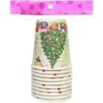 Стакан бумажный 0,2л в наборе 10 шт «Нарядная красавица»