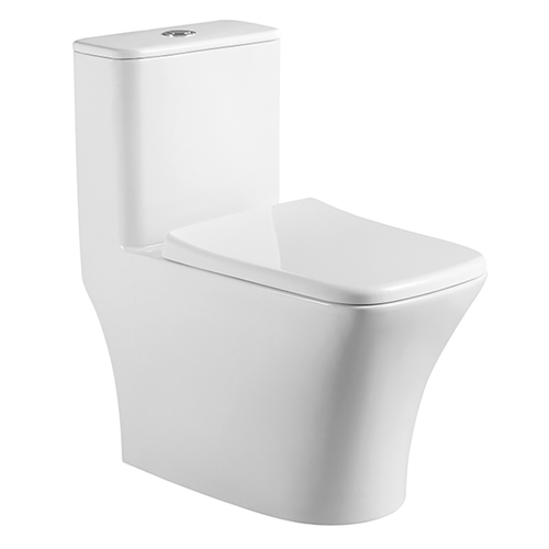 Унитаз-моноблок Azario Teano AZ-8621 с крышкой-сиденьем микролифт, белый