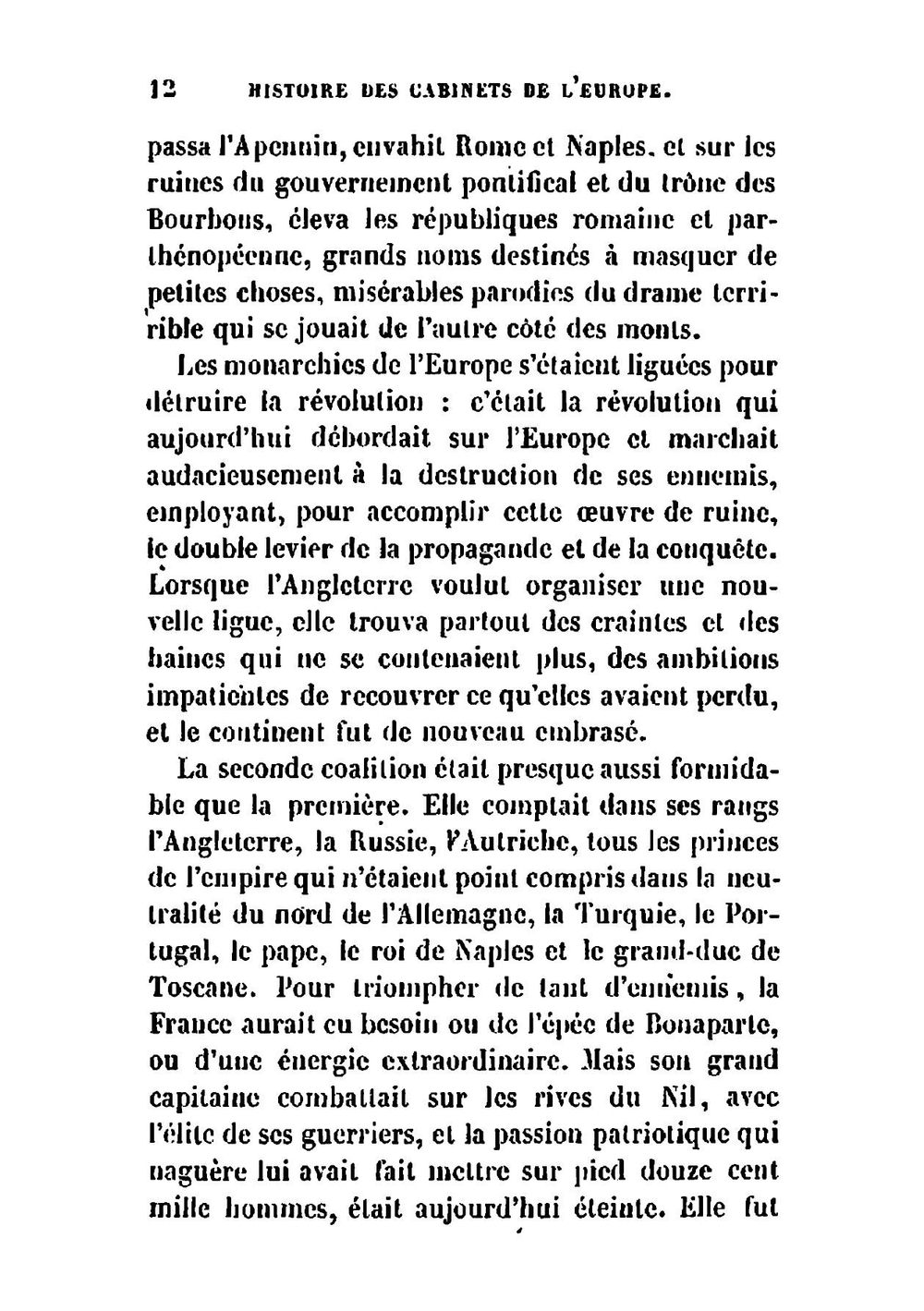 Histoire des cabinets de l'Europe pendant le Consulat et l'Empire | Armand Lefebvre
