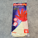Перчатки латексные Биколор Люкс М (белый+красный)