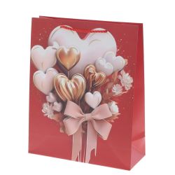 GAEM Пакет подарочный (бумага 210г/м2, блок микс 12шт), L26 W10 H32 см, 4в.