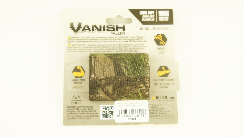 Лента камуфляжная Allen Vanish 25379 тканевая Realtree Edge