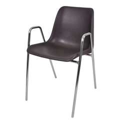 Стул Vicenza Chrome (на 4 ножках с подлокотниками)