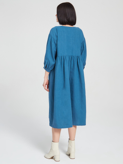 Платье "Руслана" крапивное синее
