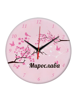 Часы именной подарок "Мирослава"