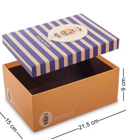 WF-08-B Набор коробок из 3шт «Сладкая любовь» цв.жел./син.