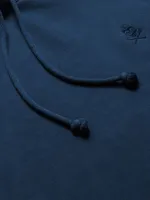 Худи Hardlunch garment dye синий