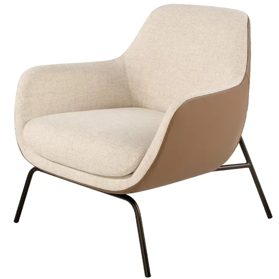 Кресло Angel Cerda 5099 с обивкой из ткани и экокожи