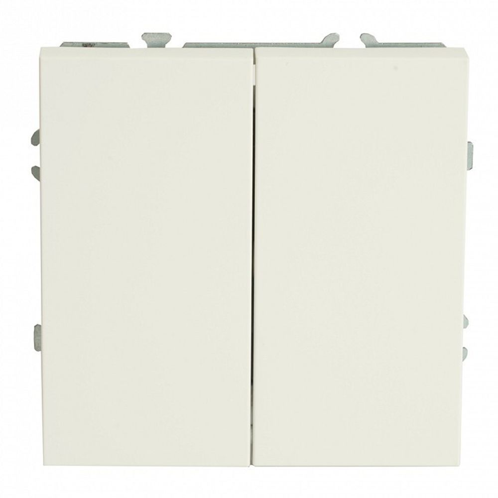 Выключатель двухклавишный без рамки Stekker Эмили 49866