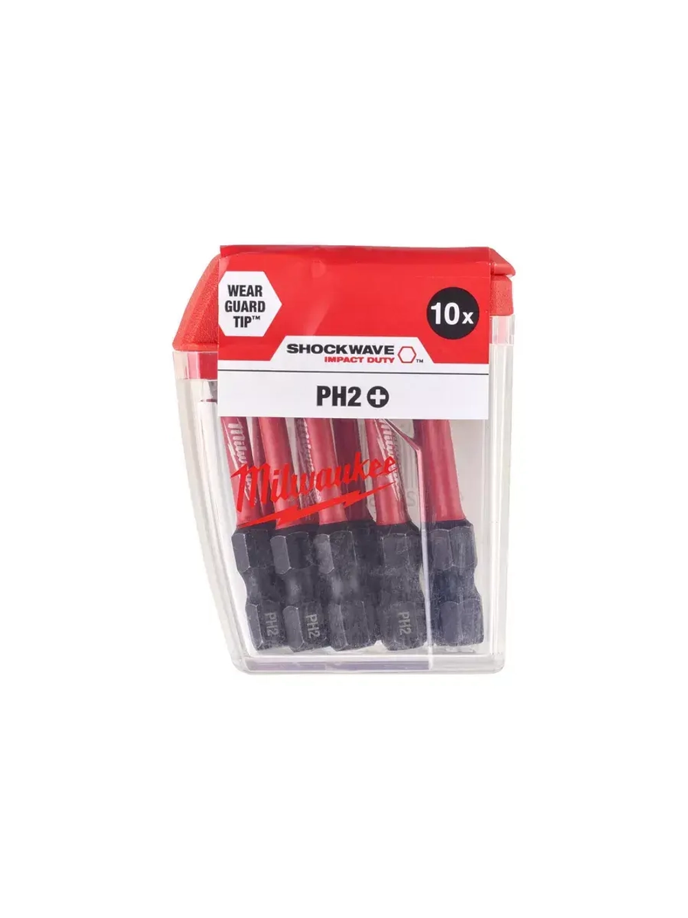 Бита для шуруповерта Milwaukee Shockwave PH2 50 мм 10шт