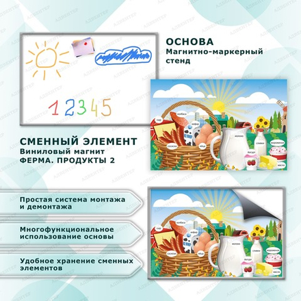 Комплект развивающий ФЕРМА. ПРОДУКТЫ-2. 2164