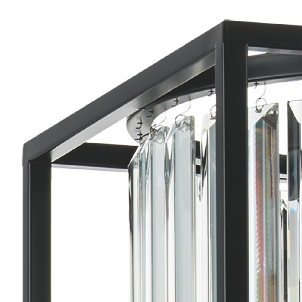 713037 Люстра REGOLO 3х40W G9 ЧЕРНЫЙ МАТОВЫЙ/ПРОЗРАЧНЫЙ