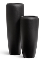 Кашпо TREEZ Effectory Black Stone Высокий конус Design Антрацит в-75 см, д-34 см 1/1 41.33-12-23-094-BLCK-075
