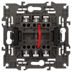 14-1104-02 ЭРА Выключатель двойной, 10АХ-250В, IP20, Эра Elegance, сл.кость