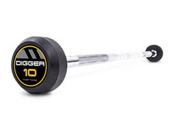 Комплект прямых фиксированных обрезиненных штанг 5 шт от 10 до 20кг