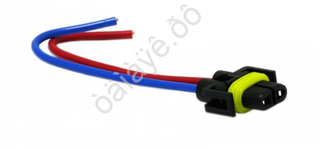 Разъем  лампы Н8, Н11, Н27/2 PLASTIC с проводами "ДИАЛУЧ" 2210