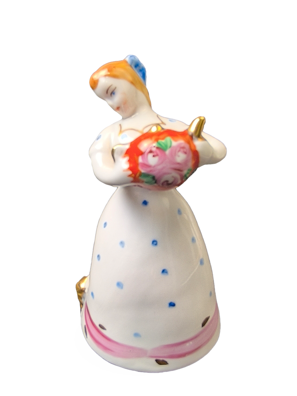 Фарфоровая статуэтка "Девушка с чайником" Дулево