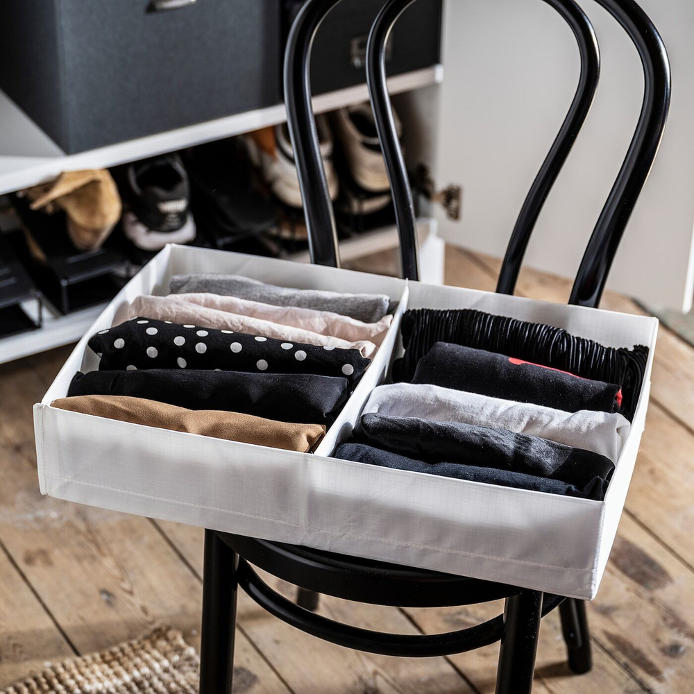 Органайзер для вещей IKEA STUK (СТУК), Белый, 34x51x10 см