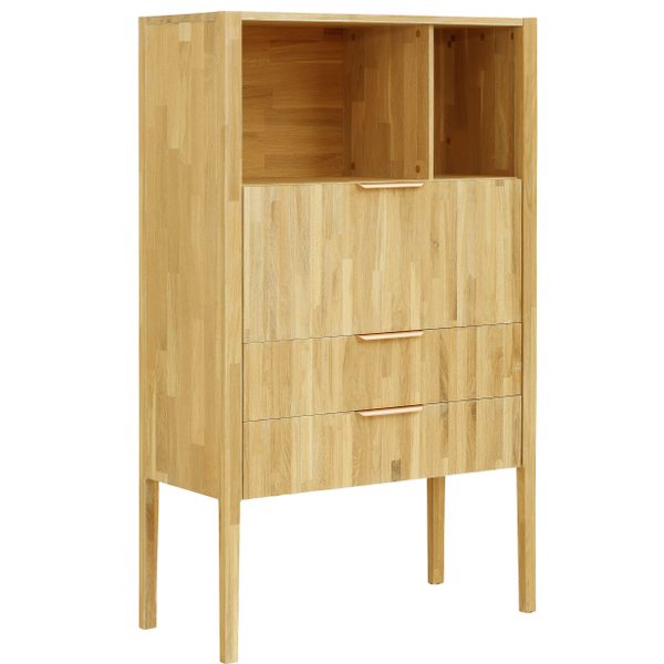 Книжный шкаф, 90х42х150, Розенбург, буфет, из массива дуба, MAKOSA