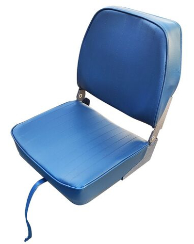 Сиденье виниловое Economy, синее (10268273)