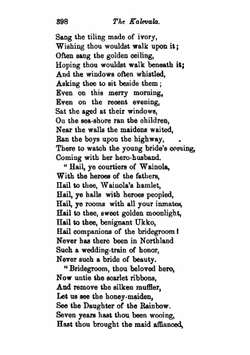 The Kalevala, the epic poem of Finland. Volume 2 | Crawford Kalevala