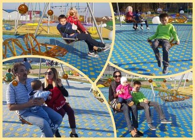 Качели одиночные, для 4-опорной конструкции