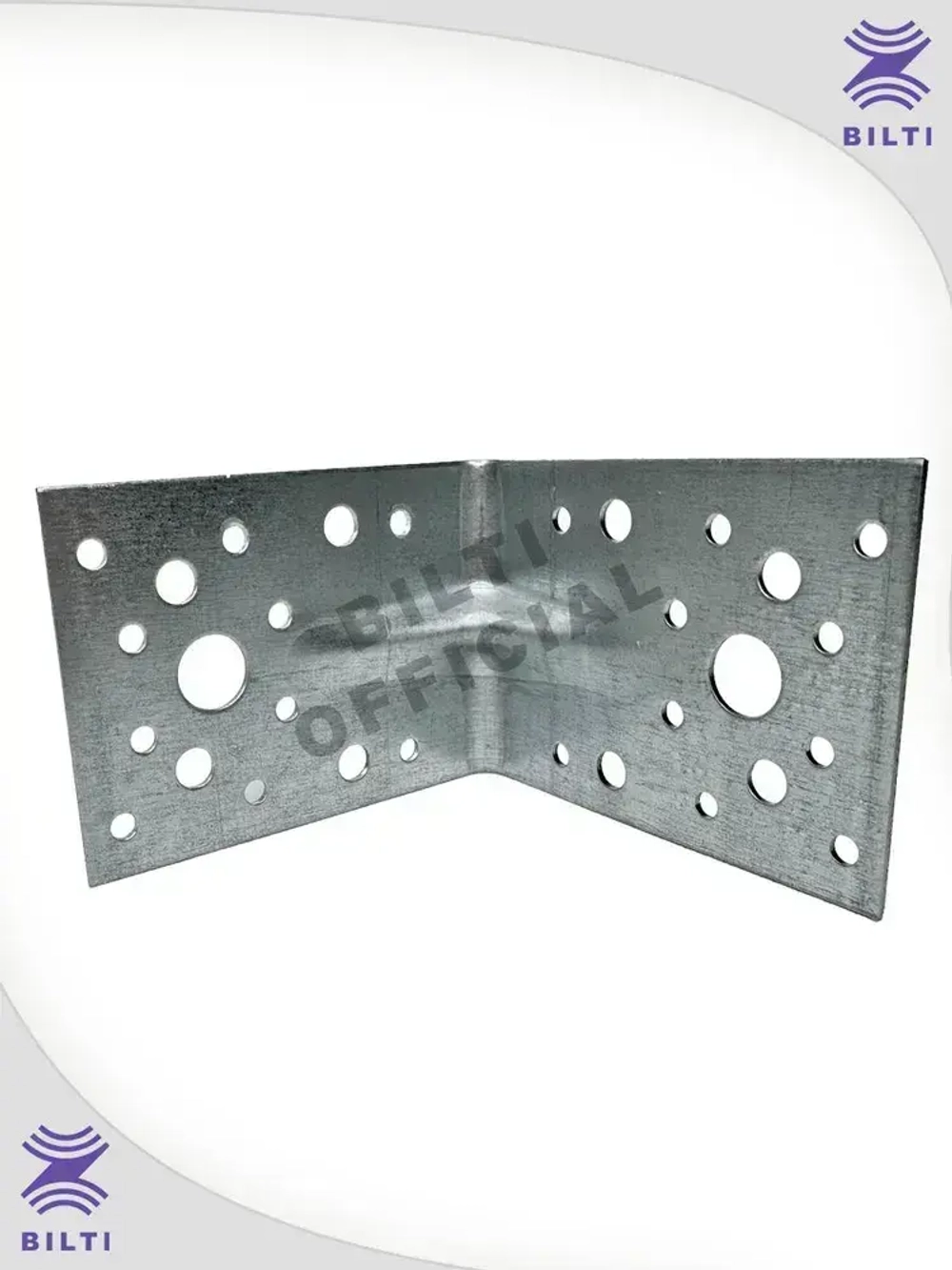 Крепежный уголок усиленный 90х65 мм (25 шт.)