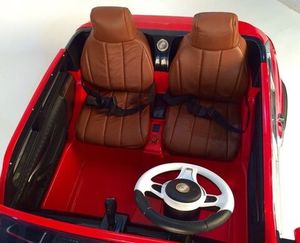 Детский электромобиль River Toys BMW X7 M333MM красный фото №7