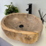 Раковина из окаменелого дерева OD-62410 58*47*15