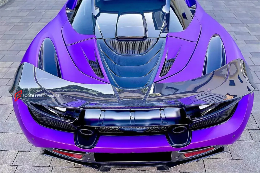 Карбоновая крышка двигателя на замену для McLaren 720S Spider 2018-2023 МакЛарен тюнинг