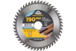 Диск пильный для циркулярных пил по ламинату 190 х 30 х 48t + 2 кольца: 30/20 и 20/16 мм, 37796М