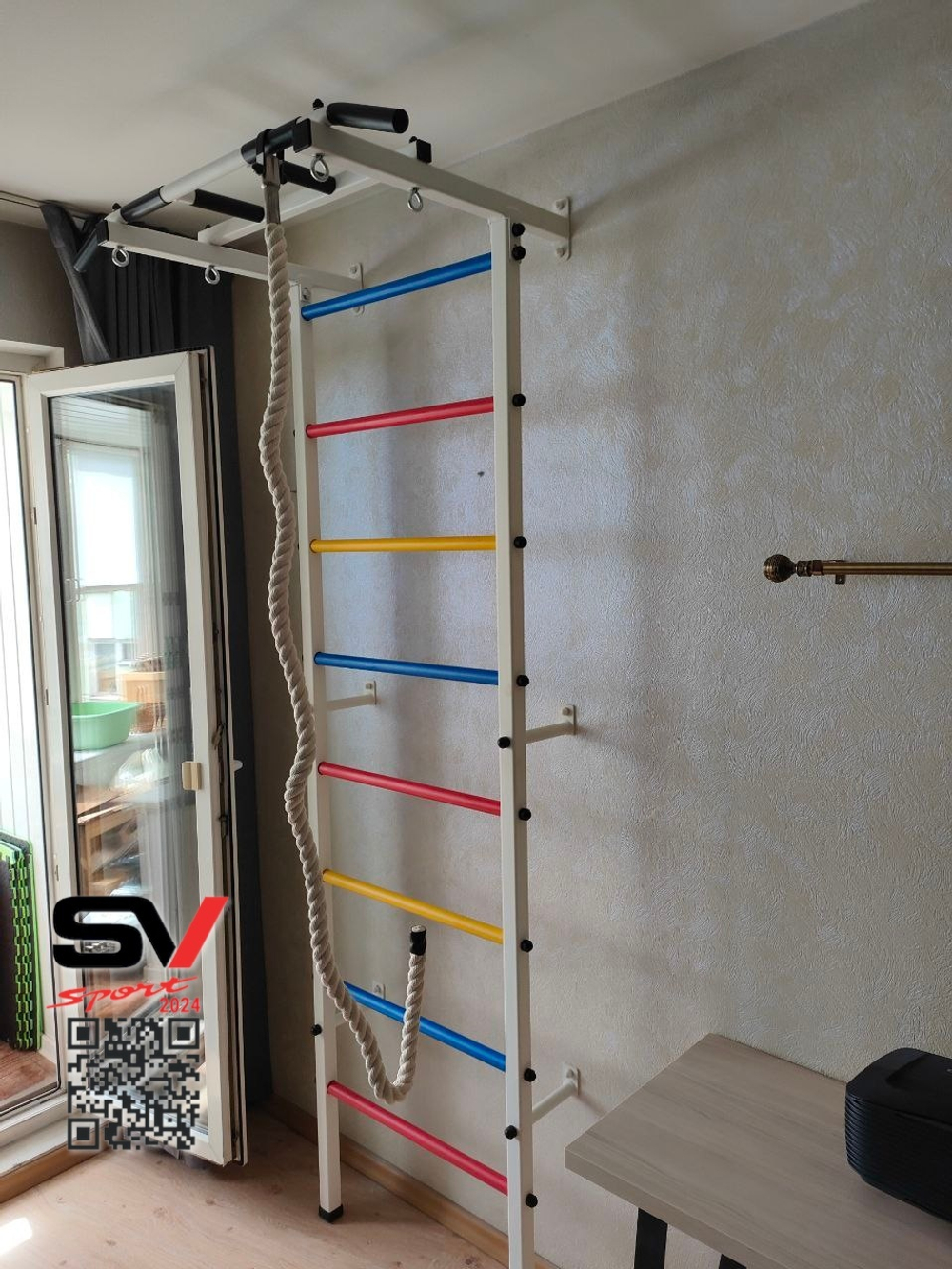 Монтаж шведской стенки Sv Sport в бетонные, кирпичные стены