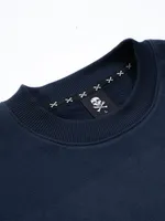 Толстовка Hardlunch x Ostem темно-синяя