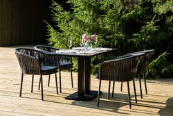 "Каффе Дабл" обеденная группа на 4 персоны, цвет "серый гранит"