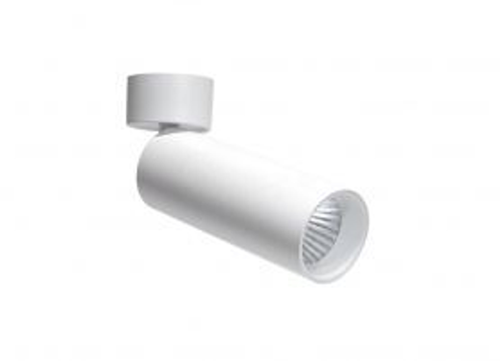Donolux Led св-к накладной, поворотный 20Вт, D74хH225мм, 1596Лм, 38°, 4000К, IP20, Ra &gt;90, белый RAL9003,блок питания в комплекте DL18895R20N1W ST