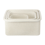 Набор из 4-х корзин для хранения sustainable collection, молочный