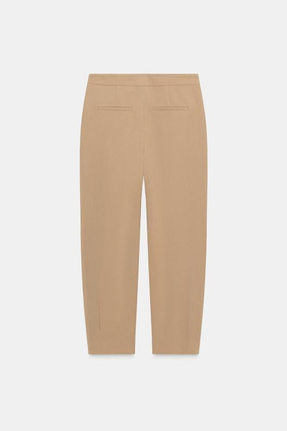 ZARA БРЮКИ CARROT С ЗАЩИПАМИ, РЫЖЕВАТО-КОРИЧНЕВЫЙ