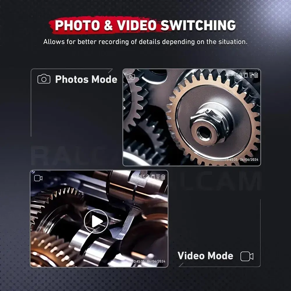 Поворотный эндоскоп 8.5 мм с Дисплеем /автомобильная камера Бороскоп