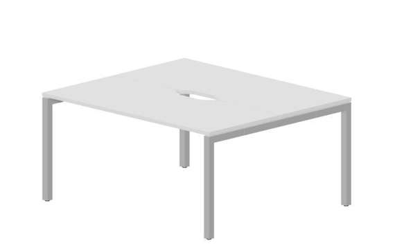 Составной стол Polo на 2 рабочих места 1580х1366х750мм (2 эргономичных выреза)