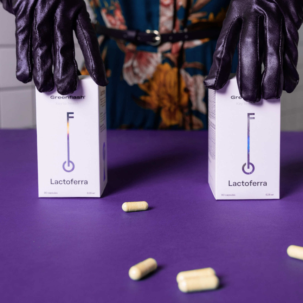 Greenflash Lactoferra Лактоферра - экстрапомощь иммунитету, 90капсул